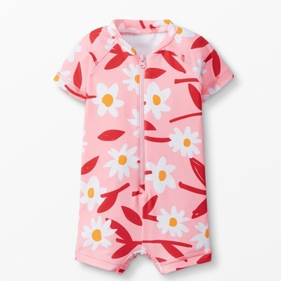 Hanna Andersson Sunblock Rash Guard  Suit 3-6 Mos NWT Baby Swimsuit Vacation - Picture 1 of 3